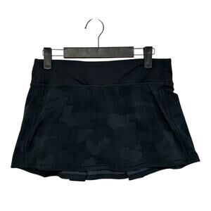 lululemon athletica Black Camouflage Athletic Skort